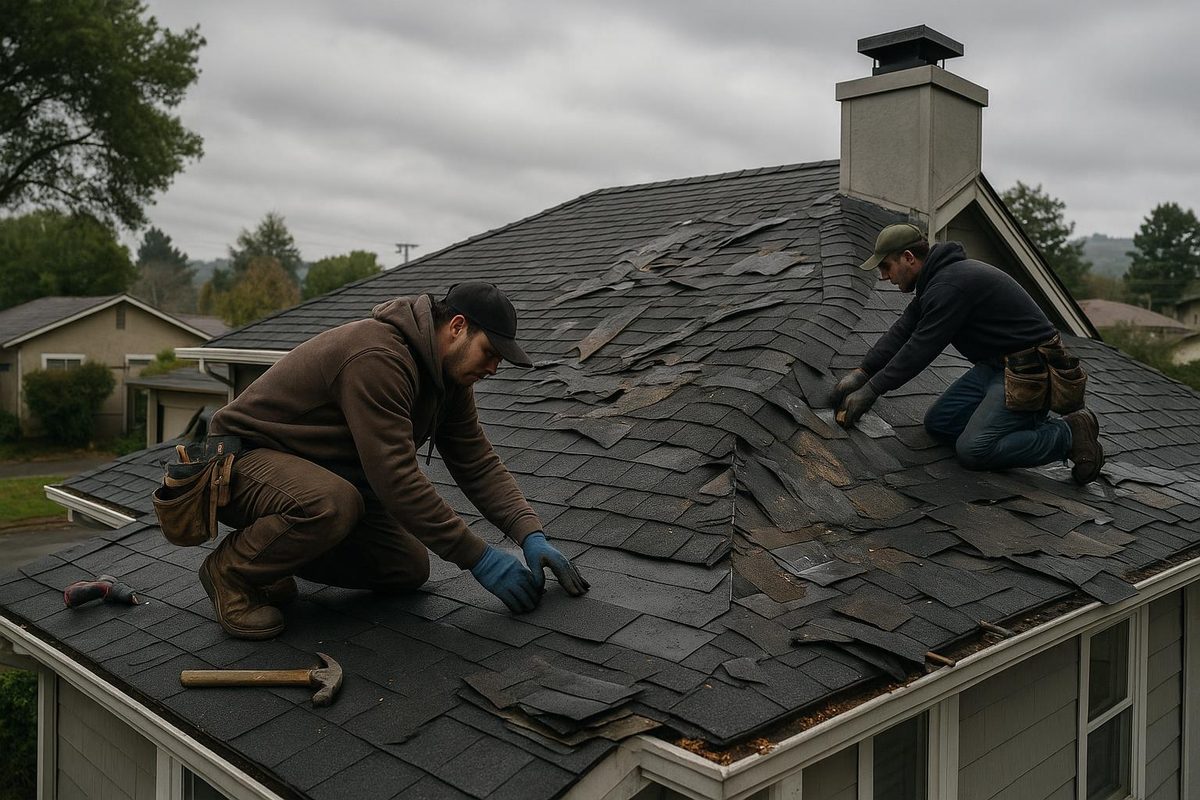 Roofing illustration accompanying this article