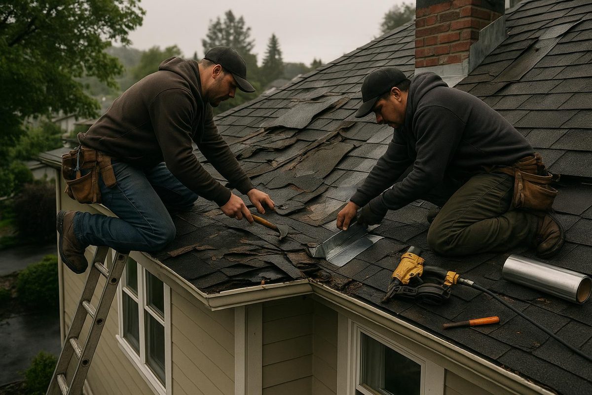 Roofing illustration accompanying this article